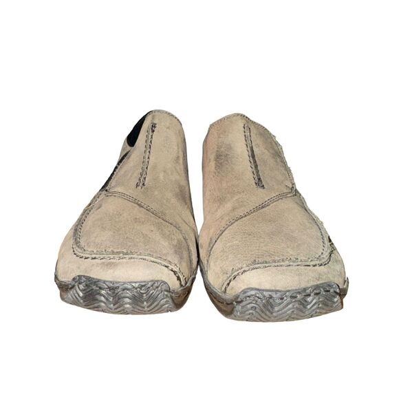 Rieker Anitstress Flats Women's Size 9 Gray Leather Slip On Comfort Shoes - Picture 2 of 9